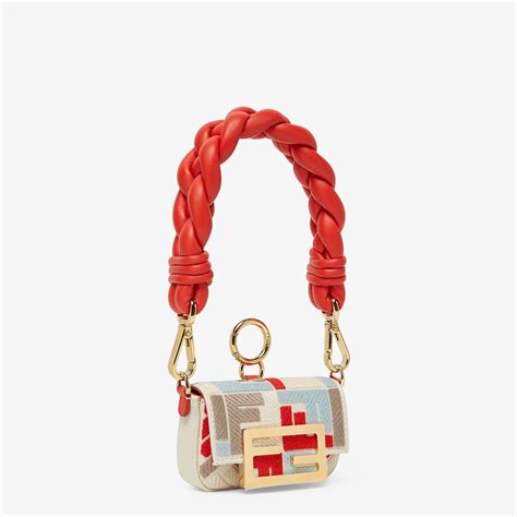 fendi nano baguette silver|fendi nano baguette charm magenta.